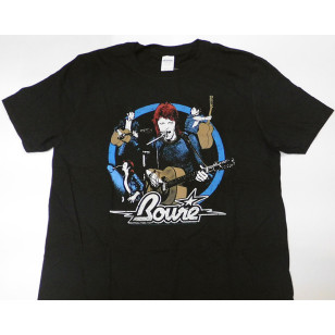 David Bowie - Ziggy College Official Fitted Jersey T Shirt ( Men L ) ***READY TO SHIP from Hong Kong***